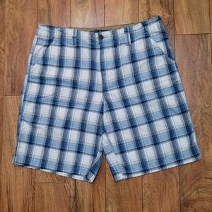 Mens Canyon River Blues plaid shorts